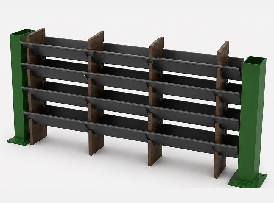 Estructura de la pantalla PANACOR VG-PR montada, antes del relleno