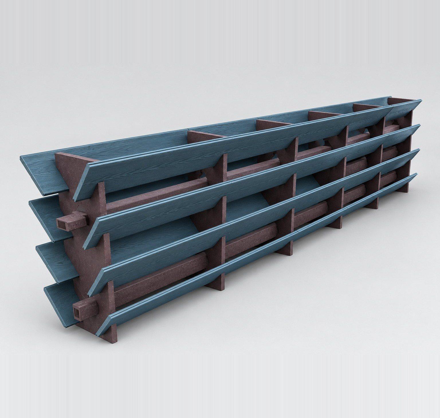 Piezas de madera polimérica del sistema VG-PR